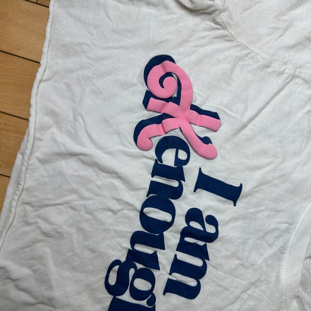 BARBIE THE MOVIE "I Am Kenough" Cropped T Shirt Size Small - Picture 3 of 5